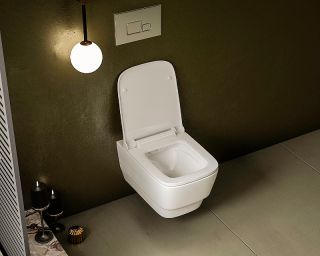 Подвесной унитаз Boheme Bello 971-2-MW с функцией биде белый матовый